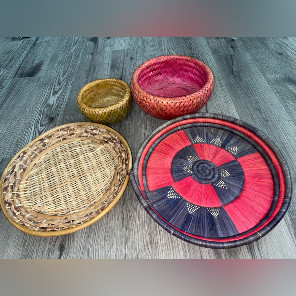 Vintage Basket Bundle - 4 total - Picture 1 of 11